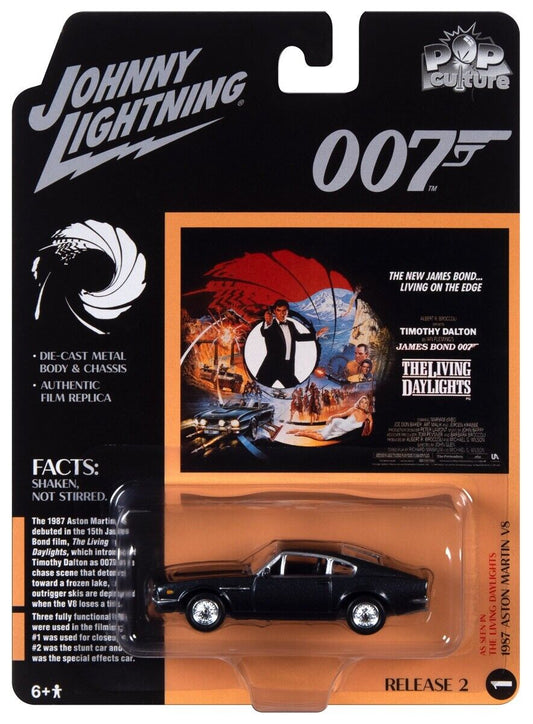 James Bond 007 1987 ASTON MARTIN Vantage The Living Daylights Diecast 1/64 Scale
