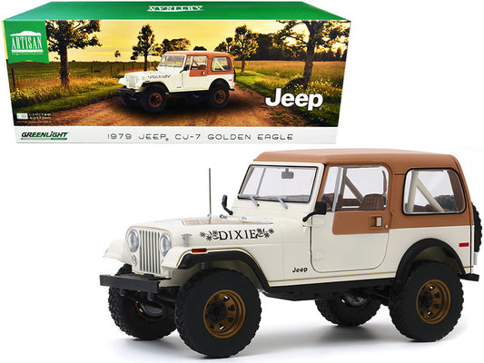 1979 Jeep CJ-7 Golden Eagle "Dixie" Cream 1/18 Diecast Model Car by Greenlight