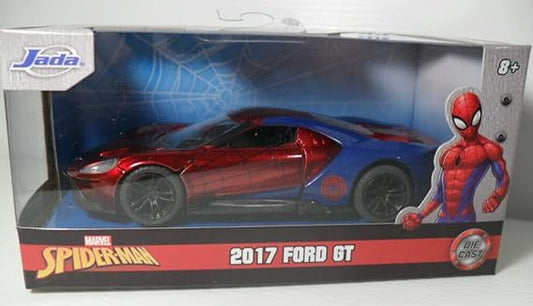 2017 Ford GT Red and Blue Spider Man 1/32 Diecast Model Car by Jada