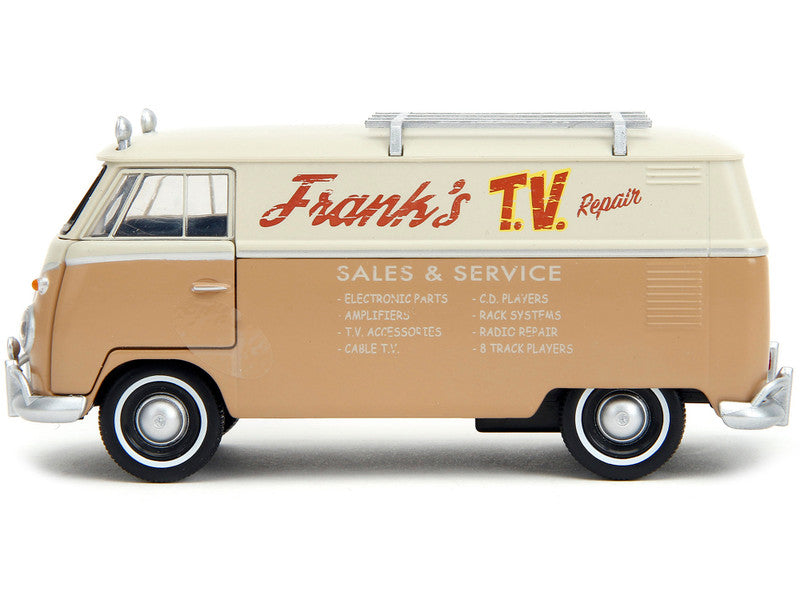 Volkswagen Bus "WheelJack" Tan and Beige "Frank's TV Repair" "Transformers: Rise of the Beasts" (2023) Movie "Hollywood Rides" Series 1/32 Diecast Model Car by Jada