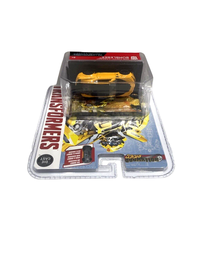 JADA TOYS HOLLYWOOD RIDES 1:64 DIE CAST 2016 CHEVY CAMARO BUMBLEBEE TRANSFORMERS