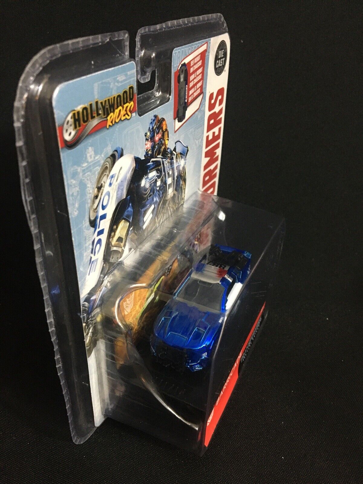 JADA HOLLYWOOD RIDES TRANSFORMERS BARRICADE METAL DIE CAST 1/64