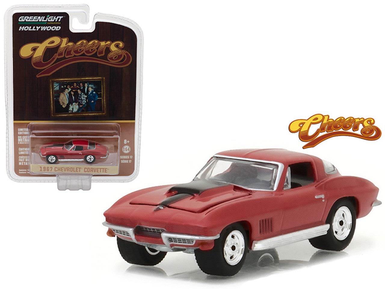 1967 Chevrolet Corvette Sting Ray "Cheers" (1982-93 TV Series) Hollywood Series 17 1/64 Diecast Model Car by Greenlight