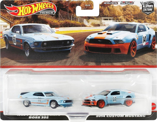 2023 Hot Wheels Premium Ford Mustang Car Culture 2 Pack GULF OIL