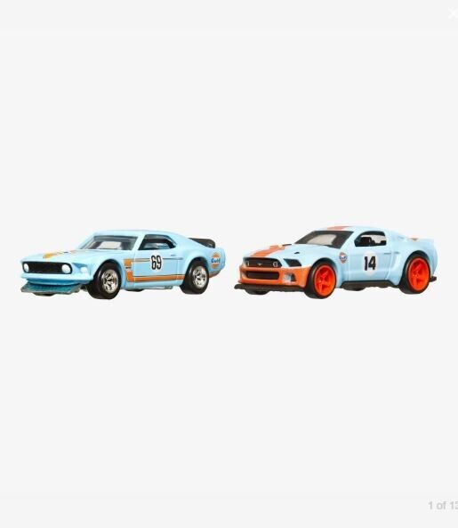 2023 Hot Wheels Premium Ford Mustang Car Culture 2 Pack GULF OIL