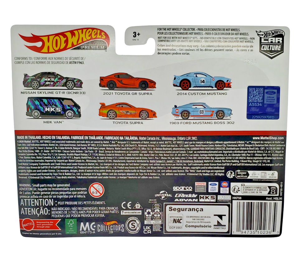 2023 Hot Wheels Premium Ford Mustang Car Culture 2 Pack GULF OIL