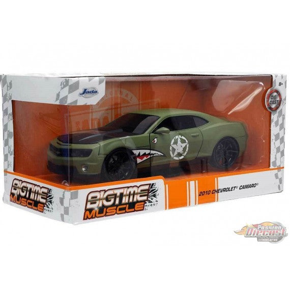 2010 Chevy Camaro SS flat green kaki - Bigtime Muscle - Jada 1/24 - 33057