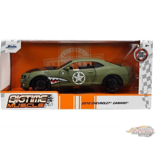 2010 Chevy Camaro SS flat green kaki - Bigtime Muscle - Jada 1/24 - 33057