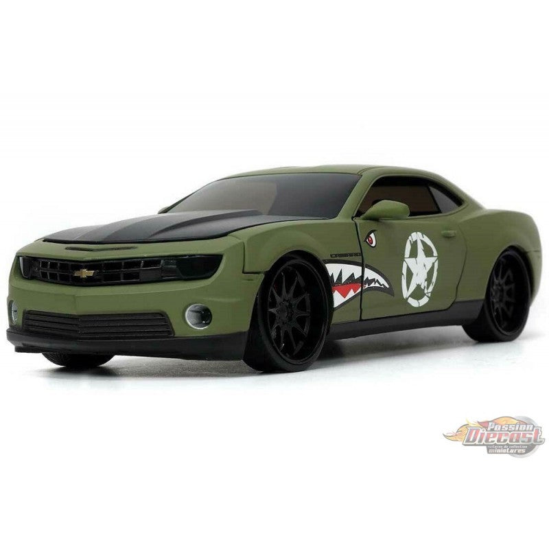 2010 Chevy Camaro SS flat green kaki - Bigtime Muscle - Jada 1/24 - 33057