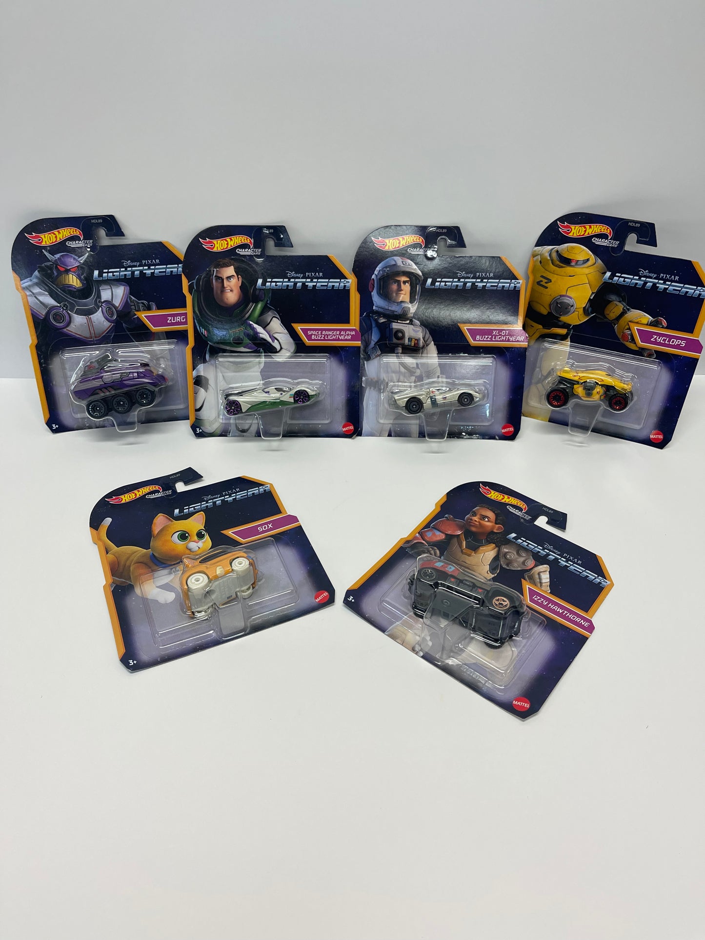 LIGHTYEAR CHARACTER CARS 1/64 by HOT WHEEL 6 Different Styles