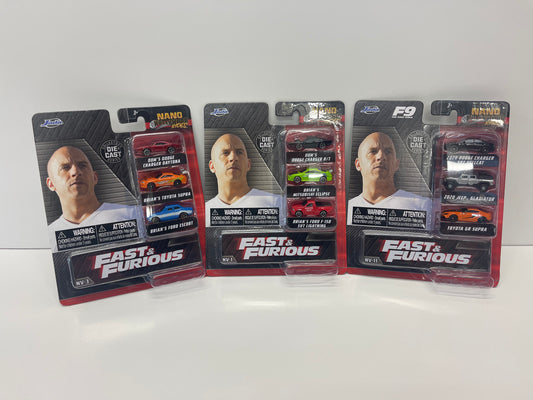 NANO FAST & FURIOUS 3-PACK SETS