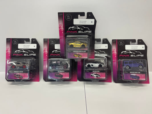 "Pink Slips" Series 1/64 Diecast Model Cars by Jada