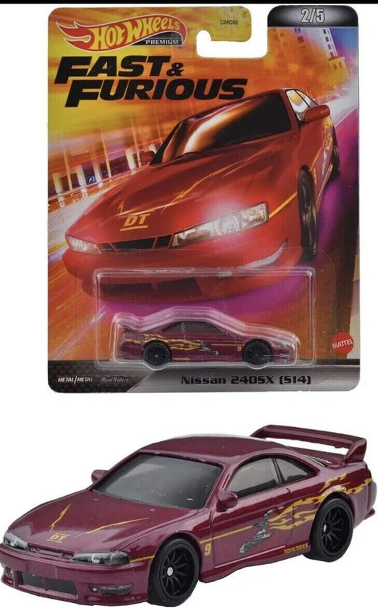 Hot Wheels Retro 2022 Fast & Furious Nissan 240SX (S14) 1:64 Diecast Car HCP27