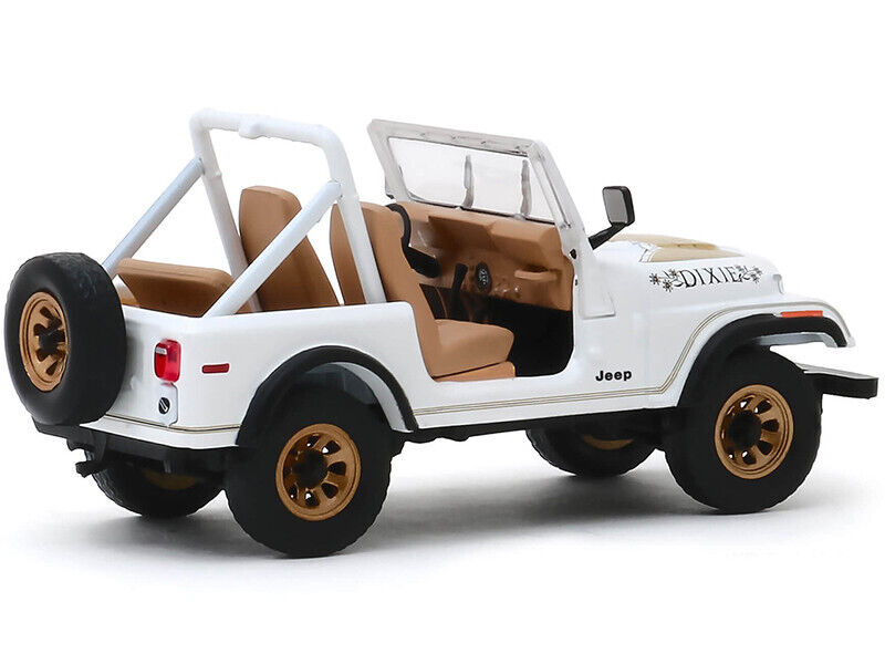 1979 Jeep CJ-7 Golden Eagle "Dixie" White 1/43 Diecast Model Car by Greenlight