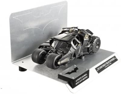 Elite "The Dark Knight" Trilogy Batmobile With Authentic Movie Batman Cape Material 1/18 Diecast Model by Hot Wheels