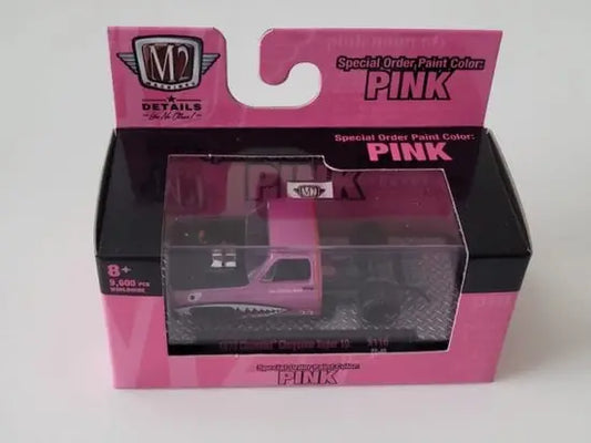 M2 Machines 2022 Special Order Paint Color Pink 32500-SS10 1973 Chevy Cheyenne Super 10