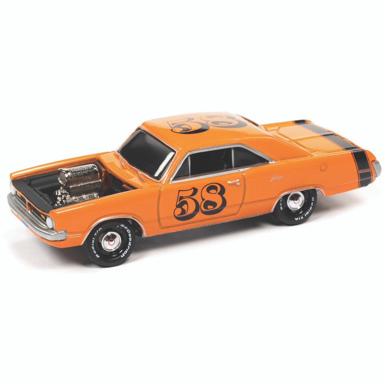 1970 Dodge Dart (Spoilers) - Met. Red 1:64 Scale Diecast Replica Model