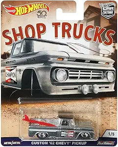 2018 HOT WHEELS CAR CULTURE SHOP TRUCKS CUSTOM '62 CHEVY PICKUP 1/5