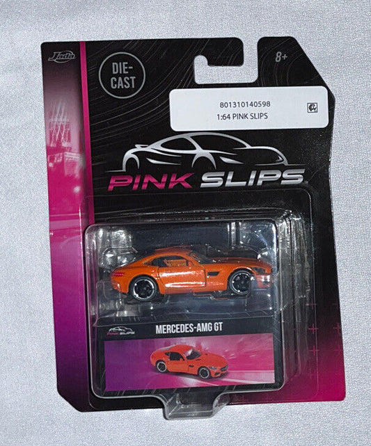 Jada Toys 2023 Pink Slips Mercedes-AMG GT 1:64 Scale Moving Parts