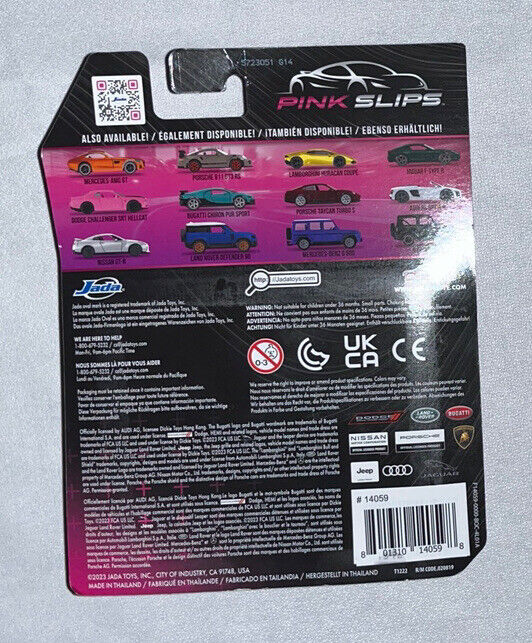 Jada Toys 2023 Pink Slips Mercedes-AMG GT 1:64 Scale Moving Parts