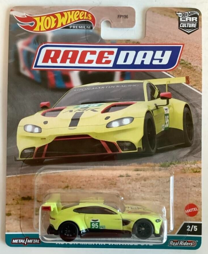 NEW Hot Wheels HKC60 Premium Car Culture Race Day ASTON MARTIN VANTAGE GTE 1:64