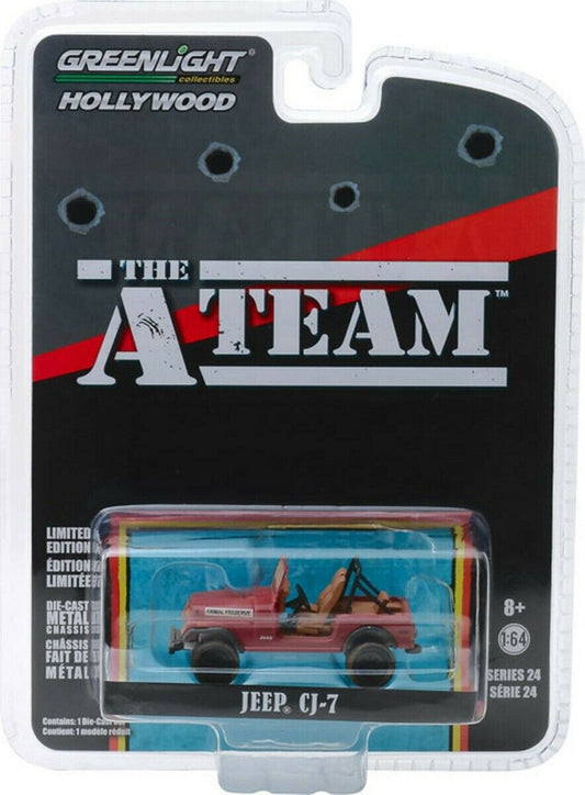 Greenlight "The A-Team" (1983-87 TV Series) Jeep CJ-7 1/64 Diecast Car 44840C