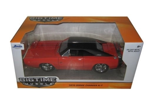 Jada BTM 1970 Dodge Charger R/T diecast 1:24 scale - blood orange - 97593