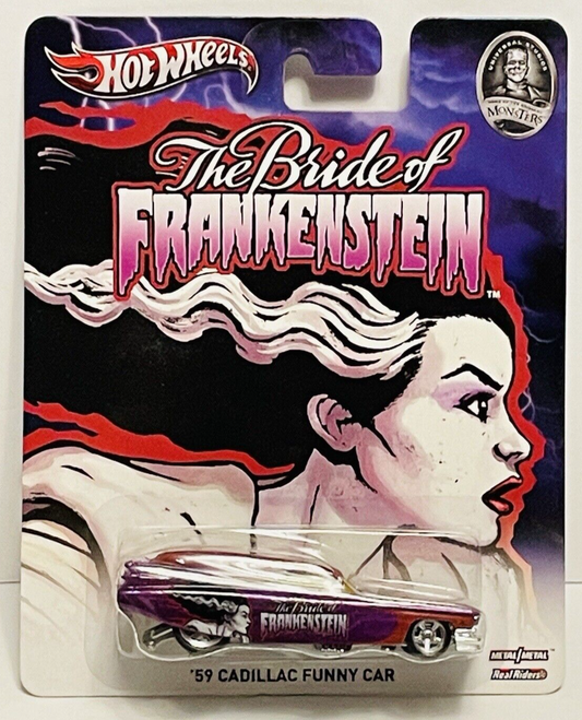 Hot Wheels Universal Studios Monsters ‘59 CADILLAC The Bride of Frankenstein NOS