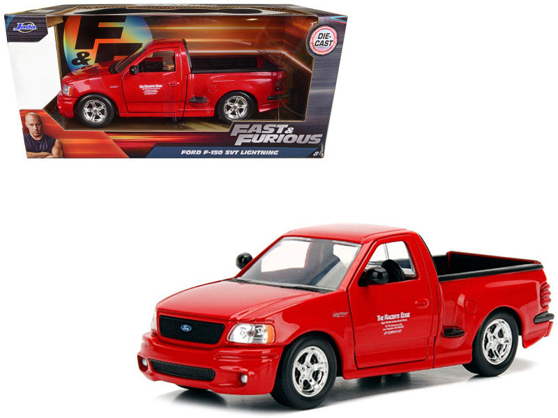 Brian's Ford F-150 SVT Lightning Pickup Truck Red "Fast & Furious" Movie 1/24 Diecast Model Car by Jada