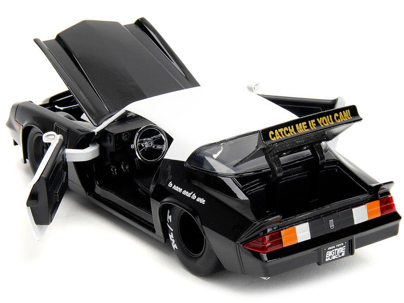 1979 Chevrolet Camaro Z28 Police Black and White "Highway Drag" "Bigtime Muscle" Series 1/24 Diecast Model Car by Jada