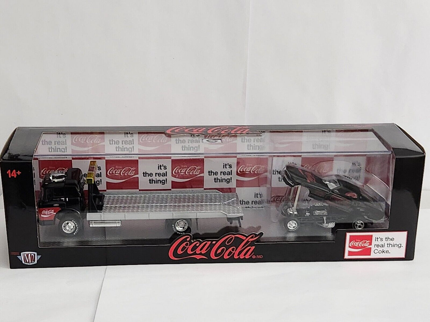 M2 MACHINES 69 Ford Mustang Funny Car 66 Ford C-950 Auto Hauler 1:64