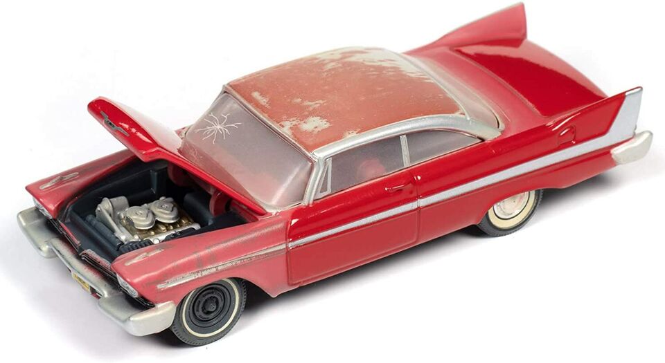 AUTO WORLD CHRISTINE 1958 PLYMOUTH FURY (PARTIALLY RESTORED) 1:64 DIECAST