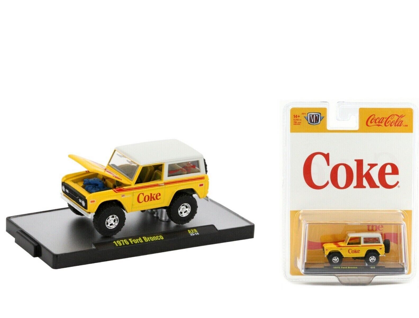 M2 Machines 1:64 Coke 1976 Ford Bronco A28 23-14