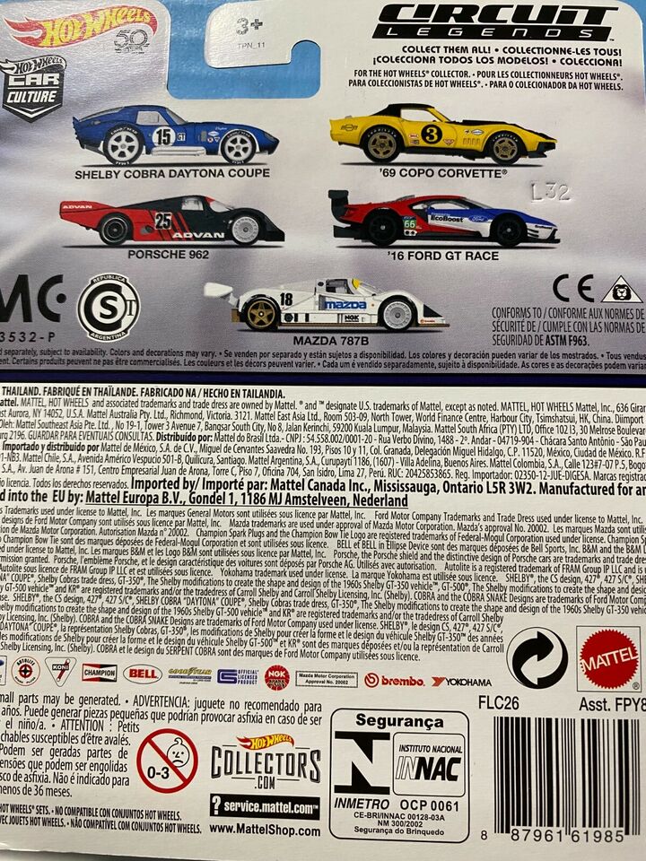 1/64 HOT WHEELS REAL RIDERS HOT WHEELS CIRCUIT LEGENDS'16 FORD GT RACE #66 4/5