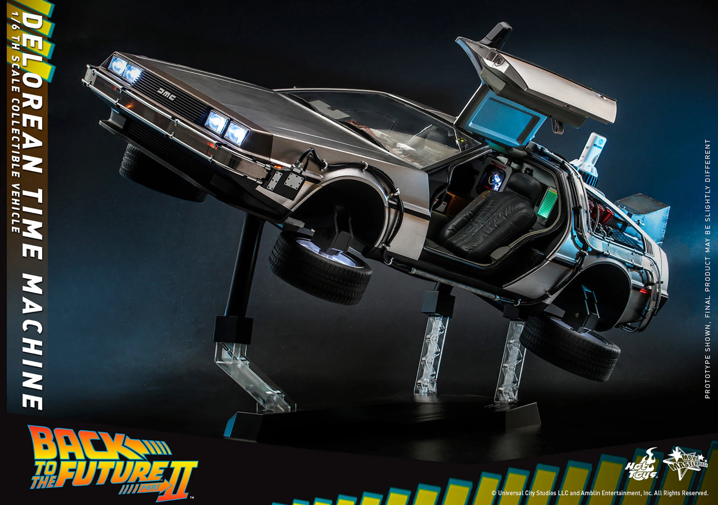 1/6 Scale, DELOREAN TIME MACHINE, by: HOT TOYS