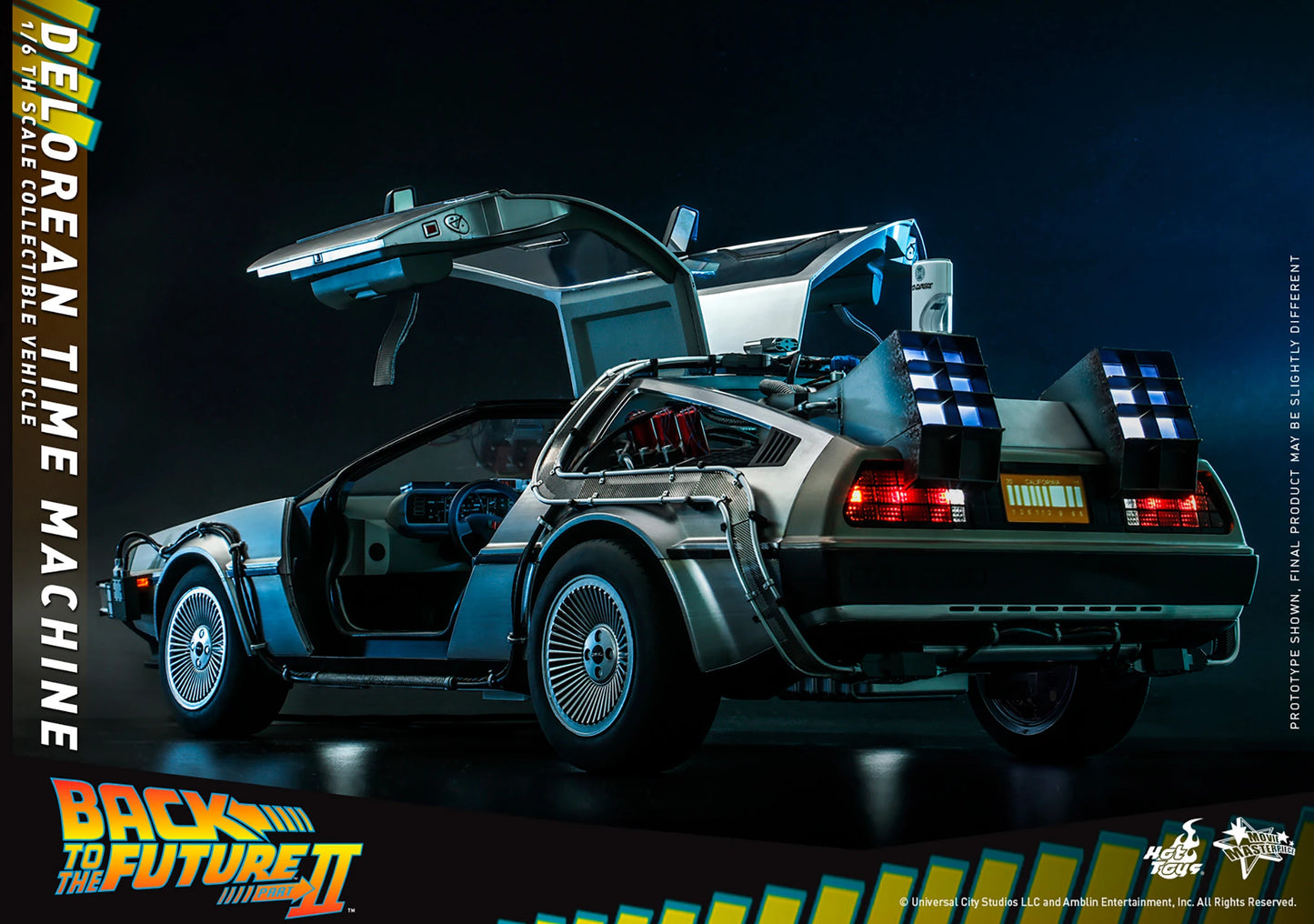 1/6 Scale, DELOREAN TIME MACHINE, by: HOT TOYS