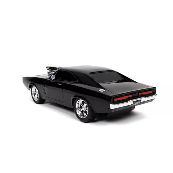 Jada Toys Fast & Furious RC 1970 Dodge Charger R/T Remote Control Vehicle 1:16 Scale Glossy Black