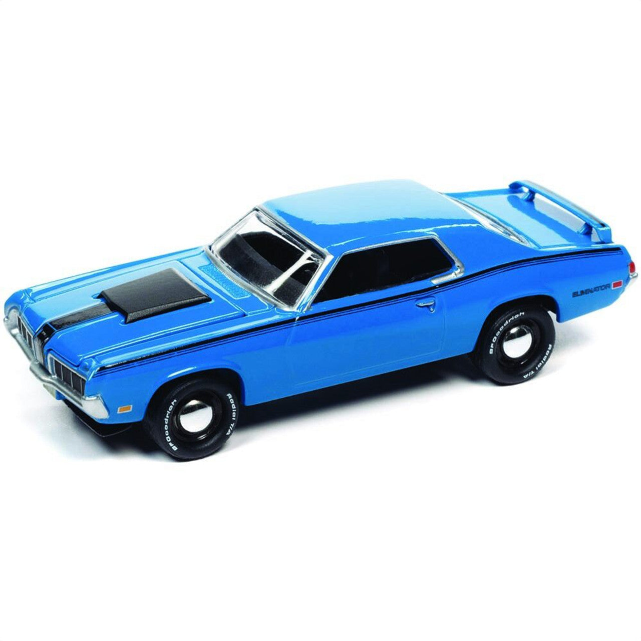 1970 Mercury Cougar Eliminator - Grabber Blue  1:64 Scale Diecast Replica Model