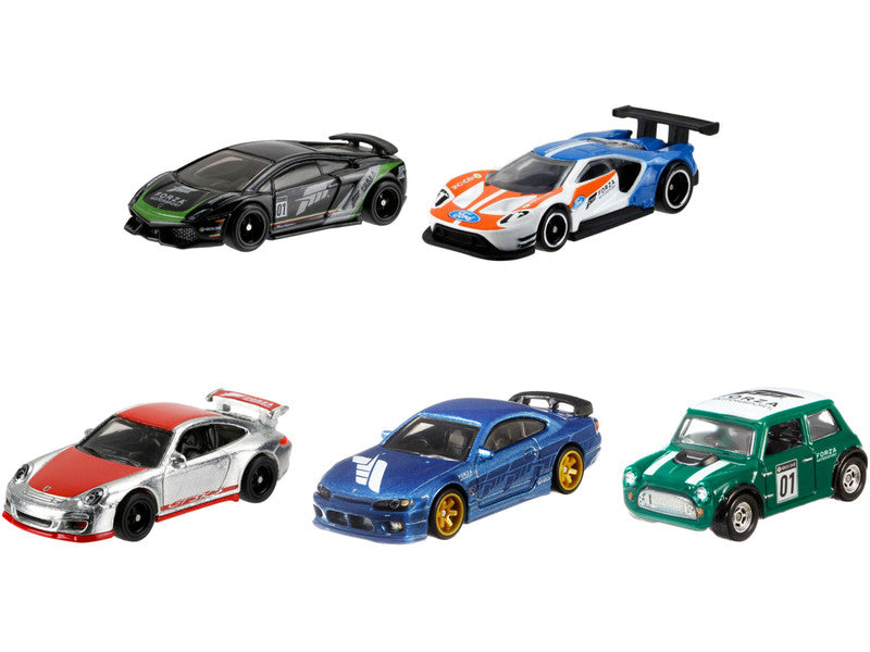 "Forza Motorsport" 5 piece Set Diecast Model Cars by Hot Wheels