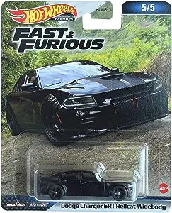 Hot Wheels Dodge Charger SRT Hellcat Widebody, Fast & Furious 5/5 [Black]