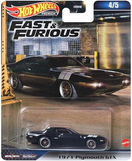 Hot Wheels HNW55 Fast and Furious 1971 Plymouth GTX – Diecast Movie Cars