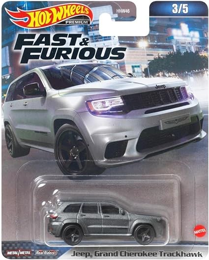 Hot Wheels Jeep Grand Cherokee Trackhawk, Fast & Furious 3/5 PREMIUM