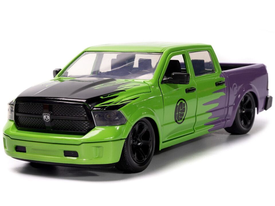 Jada 1:24 Hollywood Rides Hulk & 2014 Ram 1500 Pickup Marvel Avengers 99726 New