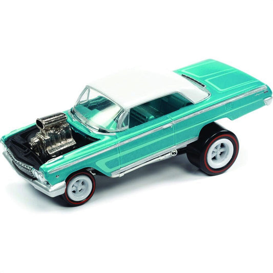 1962 Chevrolet Impala Coupe (Zinger) - Met. Teal 1:64 Scale Diecast Replica Model