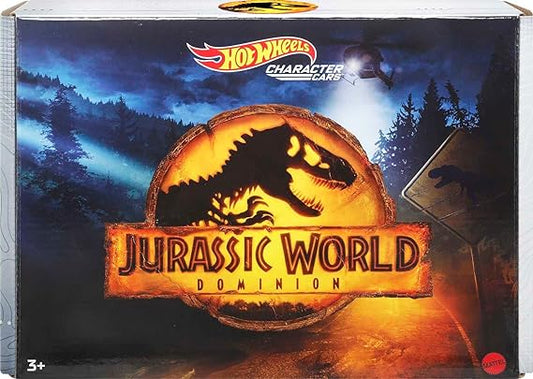 Jurassic World Toys Dominion Toy Character Cars 5-Pack in 1:64 Scale