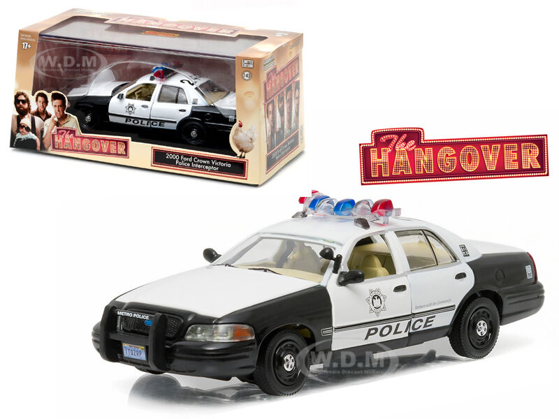 2000 FORD CROWN VICTORIA POLICE INTERCEPTOR "THE HANGOVER" 1/43 GREENLIGHT 86506