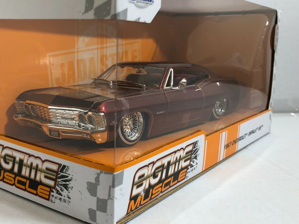 RARE 2022 Jada BIGTIME MUSCLE 1:24 33525 1967 CHEVROLET IMPALA SS Lowrider