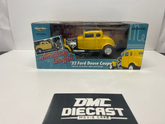 Ertl American Muscle '32 Ford Deuce Coupe-American Graffiti 1:18 Diecast Car!