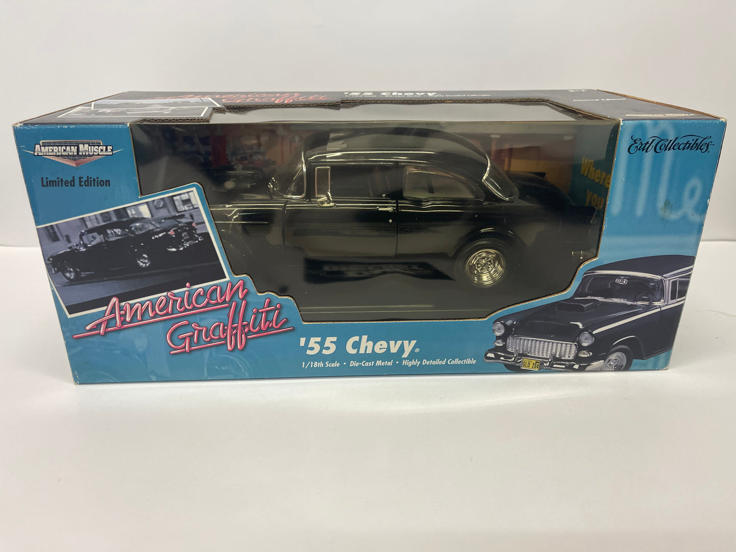 Ertl American Muscle - American Graffiti - 1955 Chevy - 1:18 Diecast NEW!