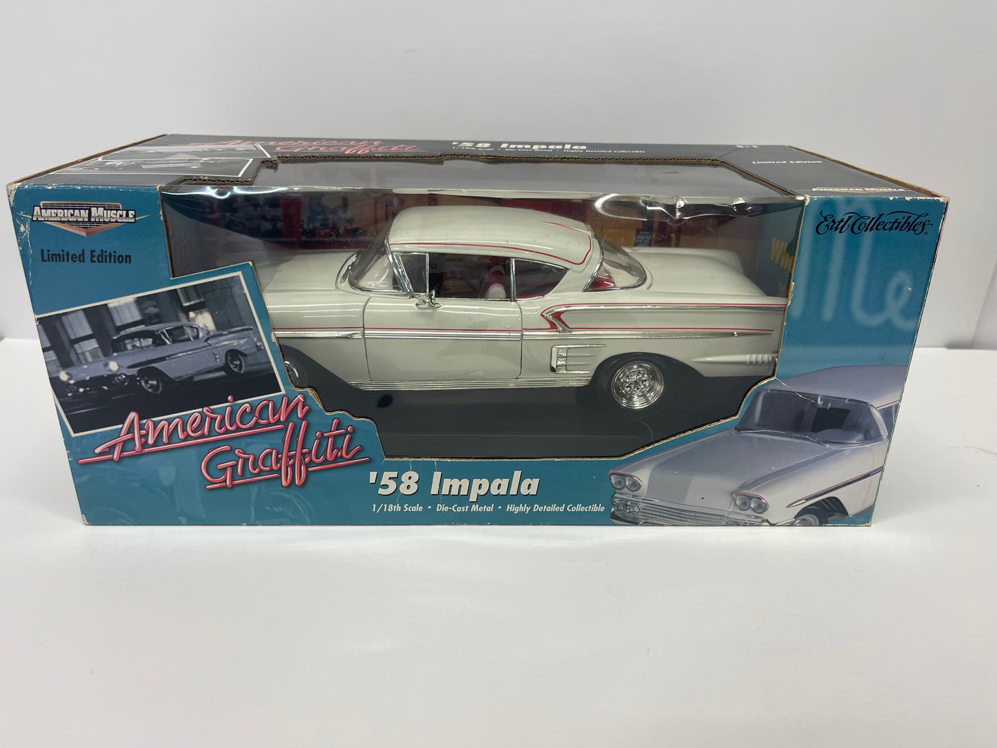 1/18 ERTL AMERICAN MUSCLE AMERICAN GRAFFITI '58 CHEVY IMPALA